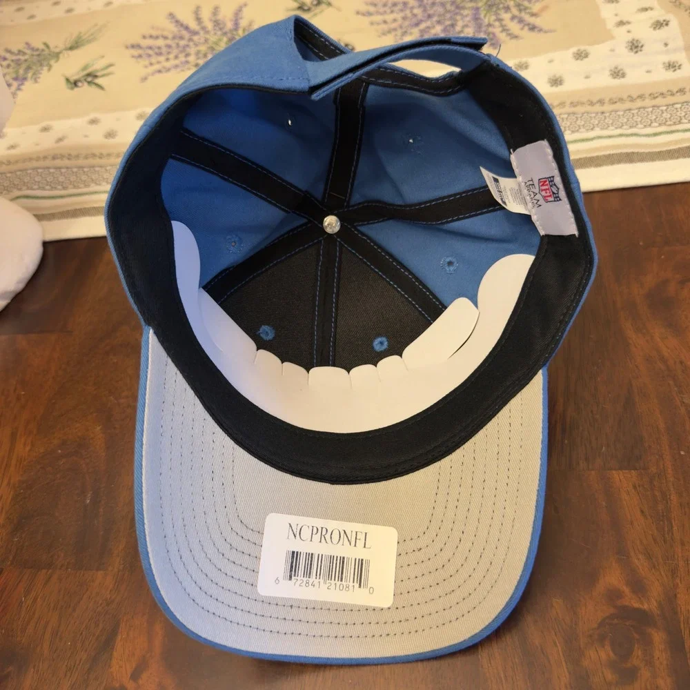 NFL Team Apparel Detroit Lions Hat Mens Blue Adjustable Baseball‎ Cap NWT